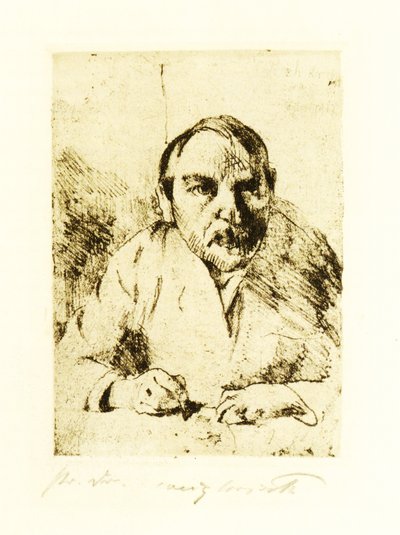 Self-Portrait When I Was Sick by Lovis Corinth